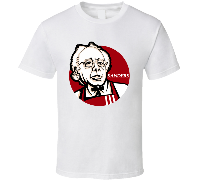 Colonel Bernie Sanders KFC Kentucky Fried Chicken Parody Political T Shirt