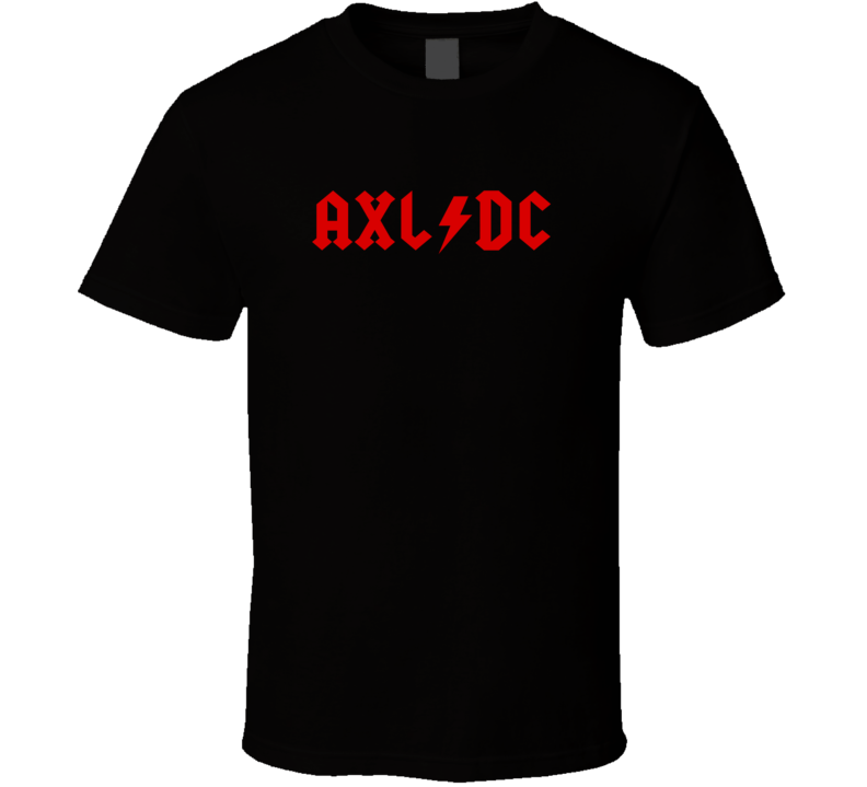 AXL/DC Famous Singer Band Lightning Bolt Music T Shirt