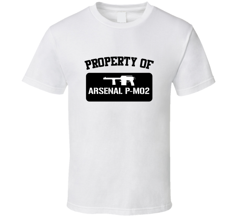 Property Of My Arsenal Pm02 Pistol  T Shirt