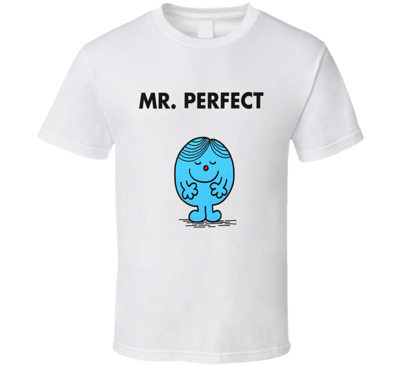 Mr Perfect Character From Mr Men Book Series Fan T Shirt
