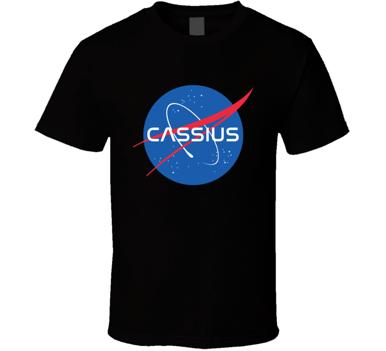 Cassius NASA Logo Your Name Space Agency T Shirt