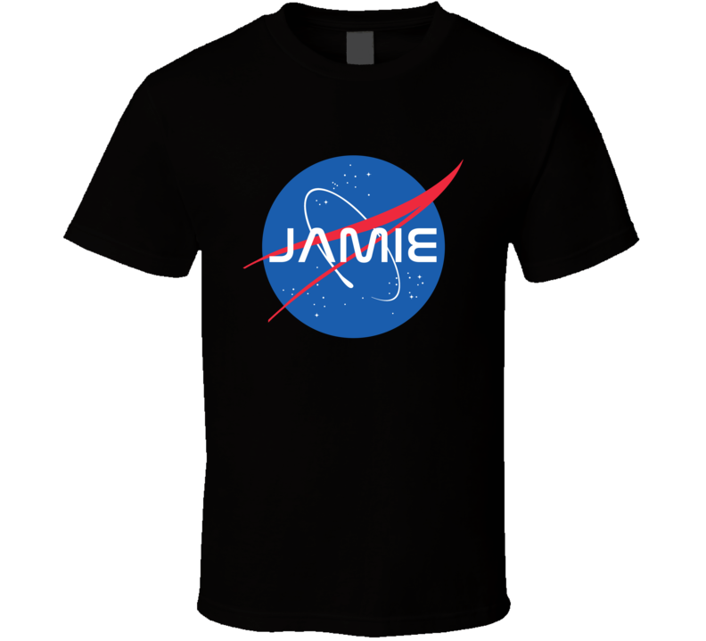 Jamie NASA Logo Your Name Space Agency T Shirt