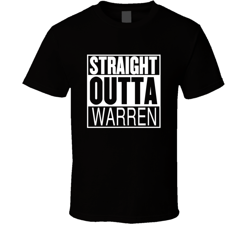 Straight Outta Warren Michigan Parody Movie T Shirt