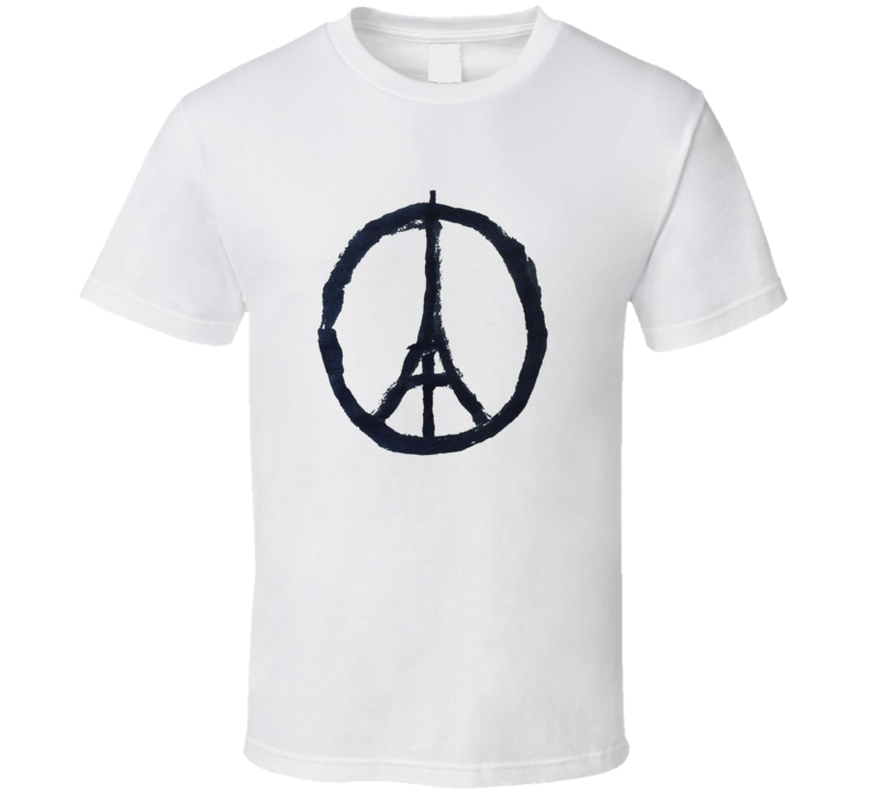 Peace For Paris France Symbol Pray For Paris T Shirt