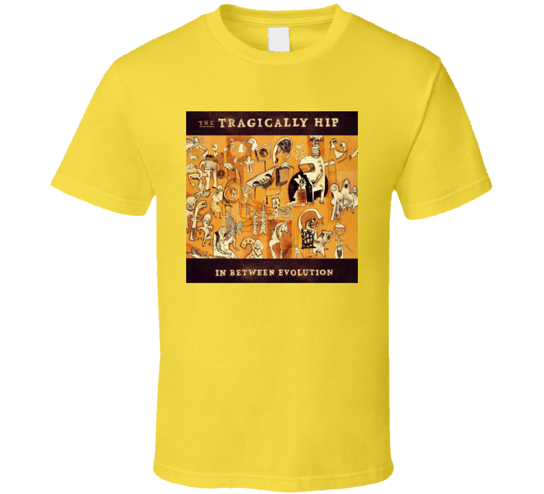 The Tragically Hip In Between Evolution Album Cover T Shirt