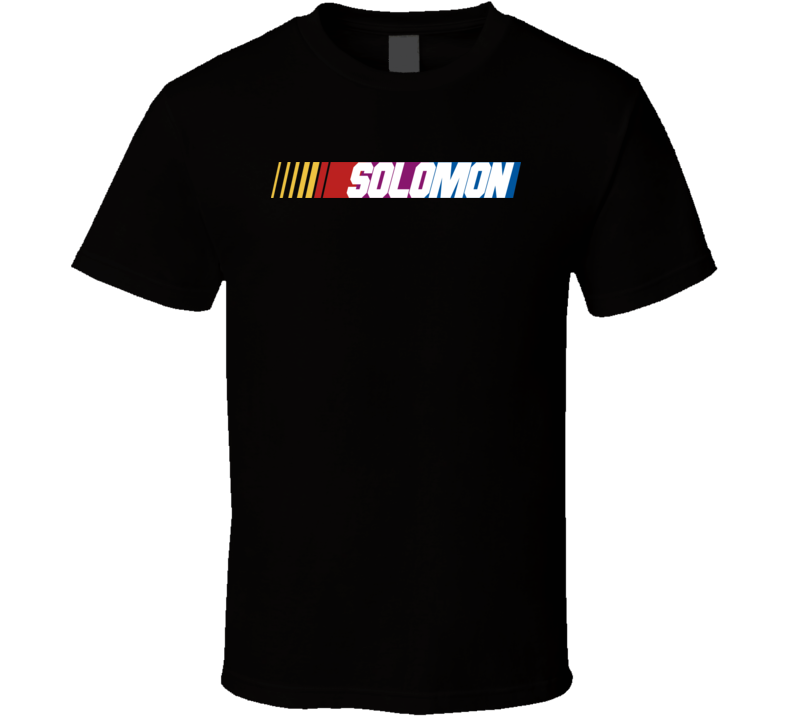 Solomon Nascar Driver Custom Last Name Special T Shirt