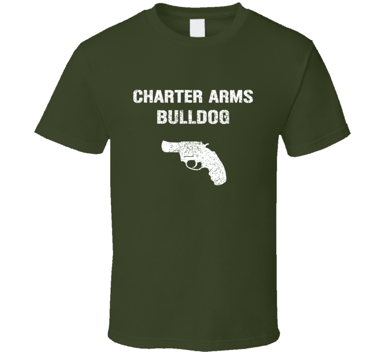Charter Arms Bulldog Revolver Military Distressed T Shirt
